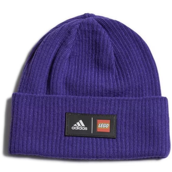 Lego/Adidas Collaboration Purple Beanie Hat - Picture 6 of 8
